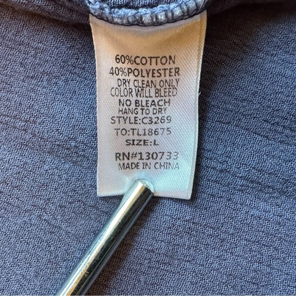 Umgee USA Cold Shoulder Boho Blouse with Crochet Lace - Size L - Picture 12 of 13